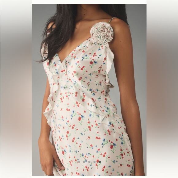 Bardot Olea Sleeveless‎ Ruffle Midi Dress Size 10 NWT - Picture 1 of 11